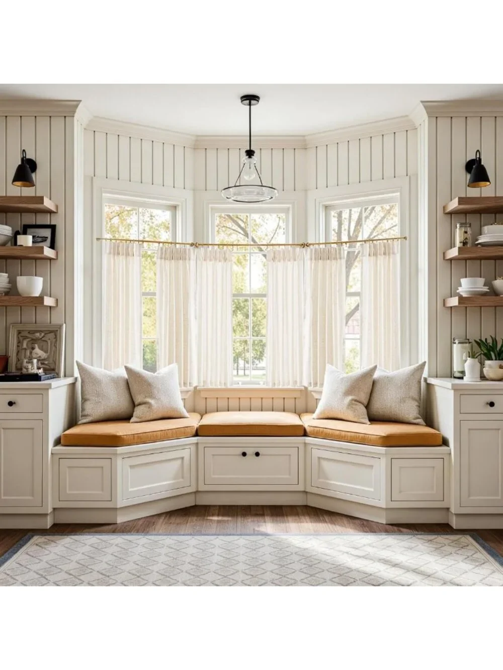 Light Filtering Linen Blend Curtains 45
